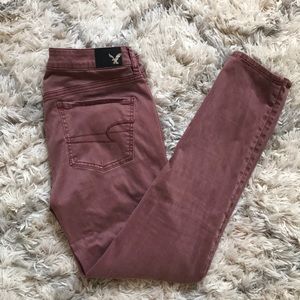 American eagle 10, jegging in terra cotta color